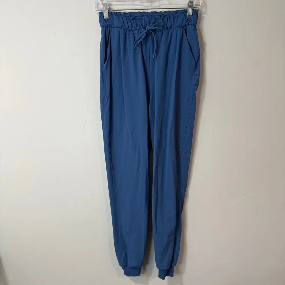 Lululemon Women's Stretch‎ High-Rise Jogger Pants Full Length Blue 4